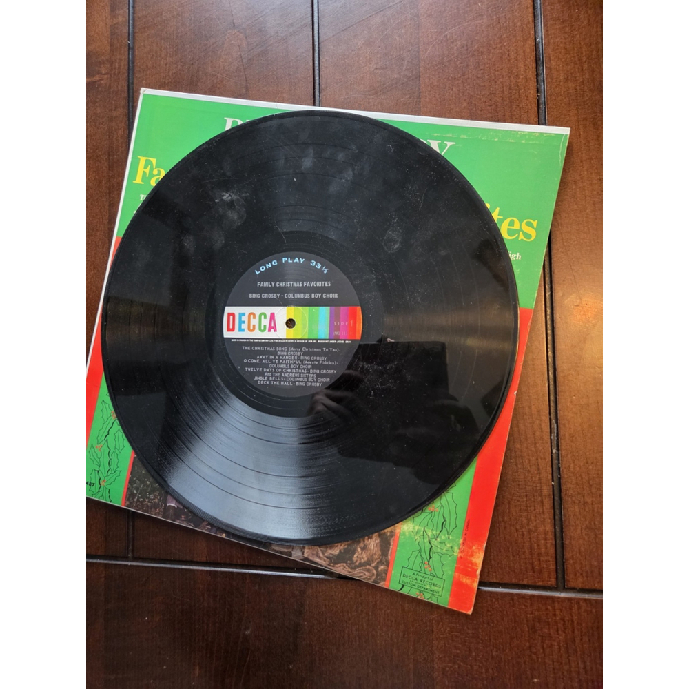 Bing Crosby Family Christmas Favourites Vinyl LP Album (M17) - Picture 3 of 4